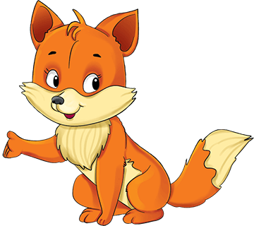 Friendly cartoon fox encouraging kids to start their reading journey, pointing with a paw next to a sign-up form for early literacy resources.