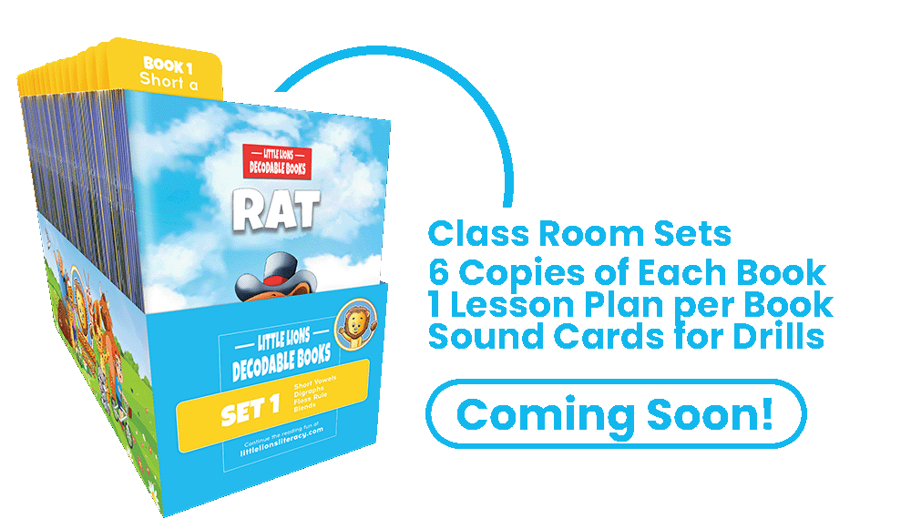 Little Lions Decodable Books Classroom Sets Coming Soon