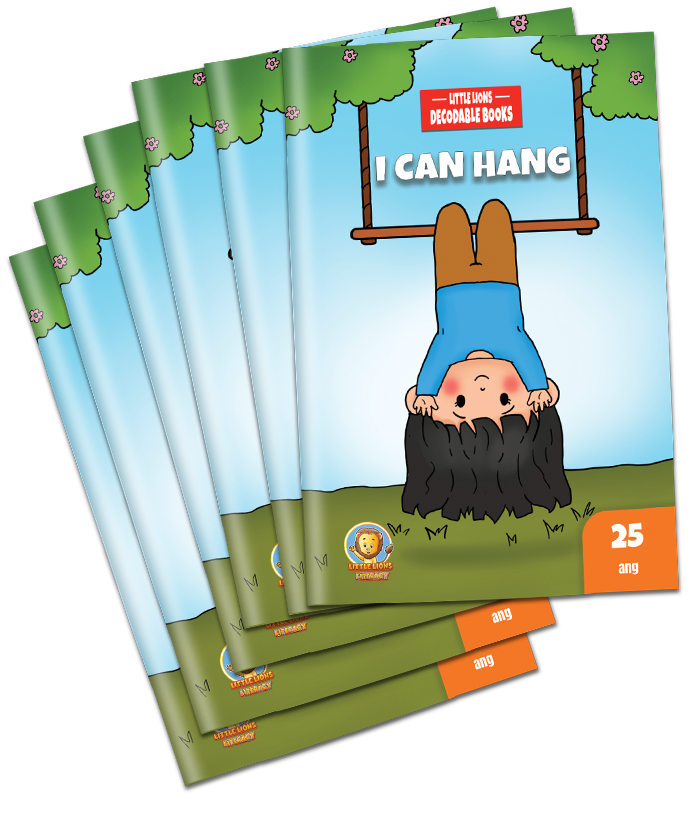 Six copies of decodable books for small-group reading instruction in Set 2