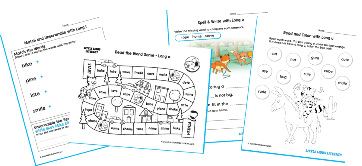 Long Vowel Activities