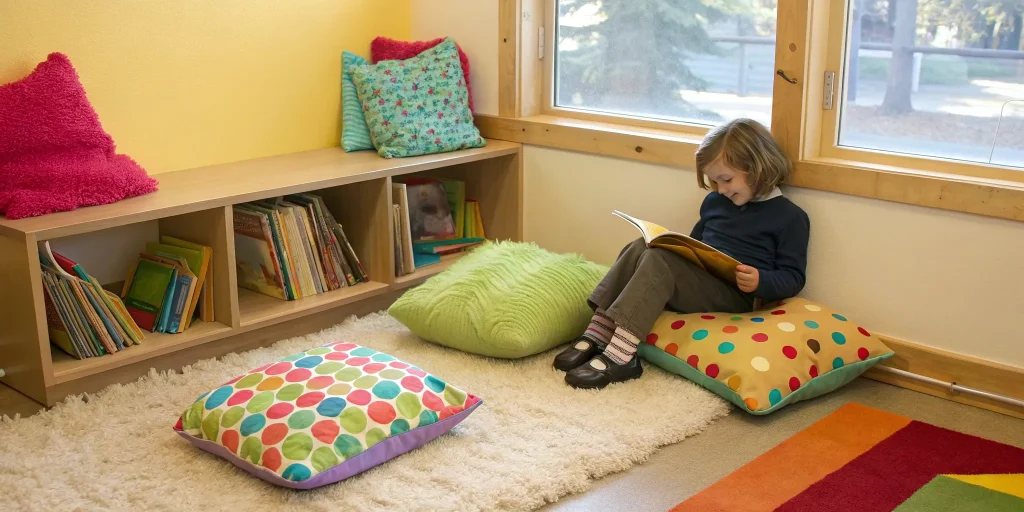 Young child reading a free printable silent e decodable story.