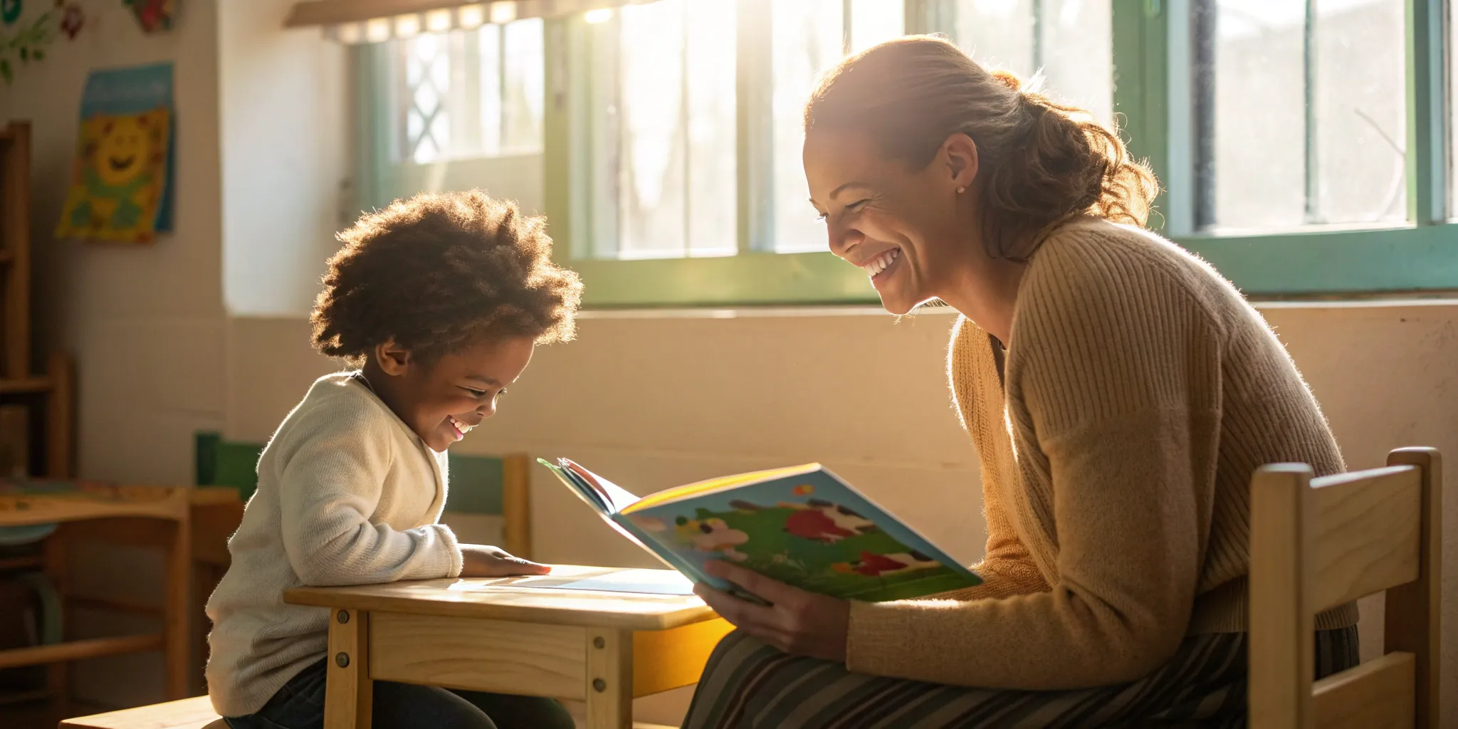 Teacher helps a student practice reading with a high frequency word list for their grade.
